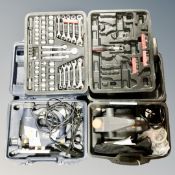 A Challenge Xtreme electric planer together with a Pro 710W switchblade jig saw and a tool kit,