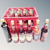 15 bottles of Lindisfarne Fruit wine, mead, rapeseed oil etc.