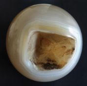 Agate Druzy Sphere. 60mm. Weight: 476 grams.