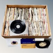 A box containing a large quantity of 20th century vinyl 7