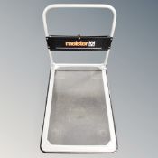 A Maister flatbed trolley.