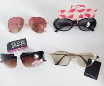New lady's designer sunglasses. From brands: Foster Grants, Papaya, and Jeepers Peepers.