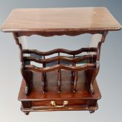 An eastern hardwood magazine table