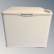 A Russell Hobbs mini bench top fridge.