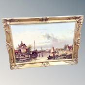 After Jan Spohler colour print - Quiet evening,