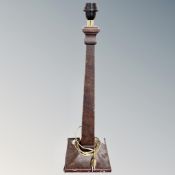 A Becara Art Deco lamp base,