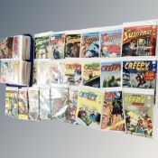 A quantity of vintage comics Class Series Strange Suspense Stories Uncanny Tales, Astonishing Tales,