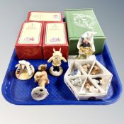 A tray of John Beswick figure Benjamin,