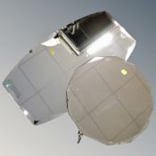 Two early 20th century frameless mirrors