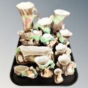 A tray of Hornsea vases