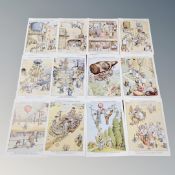 A set of twelve John Ireland Guinness prints