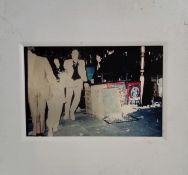 A 35mm negative of John and Yoko entering stage at Toronto in 1969.