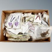 A box of fashion costume jewellery (new)