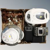 Two boxes of silver crest bread maker, Halogen cooker,