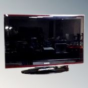 A Samsung 40 inch lcd tv with remote