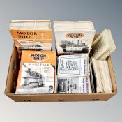A box of mid century The Motor Ship and Sea breezes nautical magazines