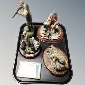 A tray of Northumbrian Artist limited edition figure - The Gillie 6/850,