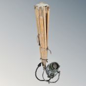 A vintage theatre light,