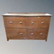 A Victorian four drawer chest