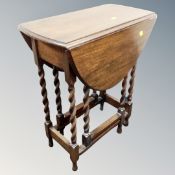 Two oak gateleg tables