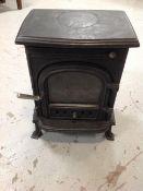 A cast iron log burner