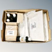 A box of fabric dyes and silk painting kit