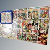 Twenty nine vintage Marvel comics to include seventeen issues The Mighty Thor, 12 & 15c covers,