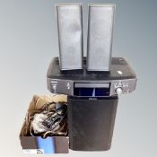 A Dennon model S-102 dvd home theatre system with speakers,