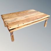 A Sheesham wood coffee table