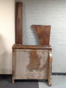 A 19th century mahogany 3' bed frame