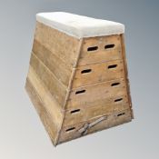 A five tier gym vault