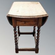 A drop leaf table,