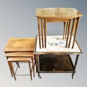 A 20th century nest of tables,