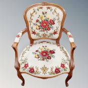 An antique style armchair