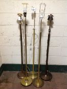 Five continental floor lights CONDITION REPORT: continental wiring