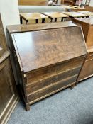 A continental stained beech bureau