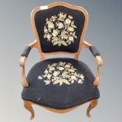 An antique style armchair