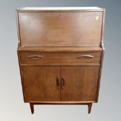 A mid 20th century beech secretaire