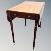 A 19th century mahogany pembroke table