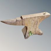 A cast iron blacksmith's anvil