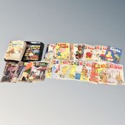 A tray of mid 20th century Gold Key and Harvey comics, Sad Sack and the Sarge, Little Lotta,