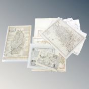 A collection of Georgian maps and charts relating to Nottingham (20),