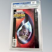 Marvel Comics Ultimate Spider-Man #6, CGC Universal Grade 9.6, slabbed.