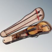 A late 19th century German copy of a Josef Klotz violin, with two-piece 14