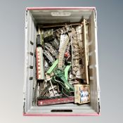 A crate of assorted Hornby rolling stock,