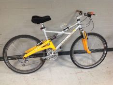 A Marin Mount Vision full suspension mountain bike.