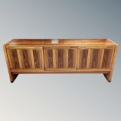 A 20th century Danish triple door sideboard,