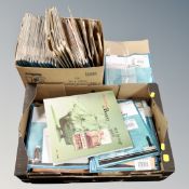 Two boxes containing Delprado Building the Bounty magazines and pieces