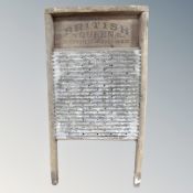 A vintage British Queen washboard.