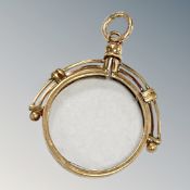 An antique picture pendant frame